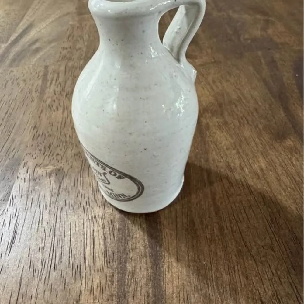 VNT W.A. Pottery Works Advertising Stoneware Mini Jug – Hallstrom’s Red Wing MN